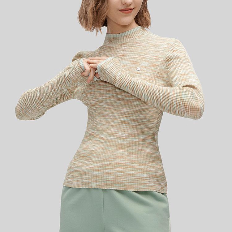 FILA All Over Print Round Neck Pullover Sweater Women sweater F11W414405F-ZB