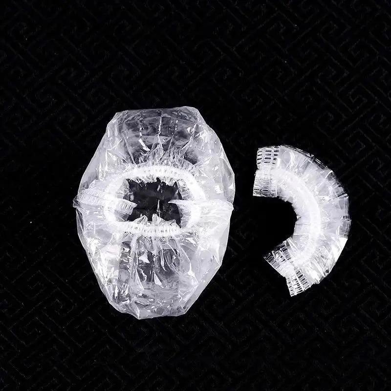 100Pcs Disposable Hair Dye Earmuff Waterproof Ear Cover Baking Oil Wash Shower Bathing Barber Hairdressing Cleaning Accessories