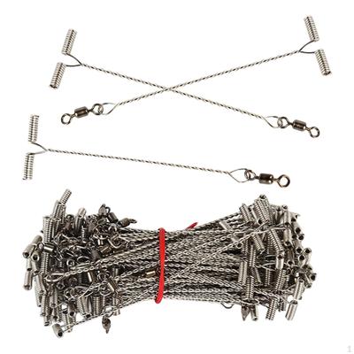 100 Line Wire Leader Trace Fishing Balance Rigs Σύνδεσμος βραχίονα για θαλασσινό νερό