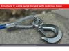 4m 5-Ton Car Tow Rope with Hooks - Safe Self-Driving Emergency Equipment