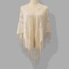 Floral Embroidery Women Lace Scarf Transparent Mesh Evening Prom Cape Evening Wear