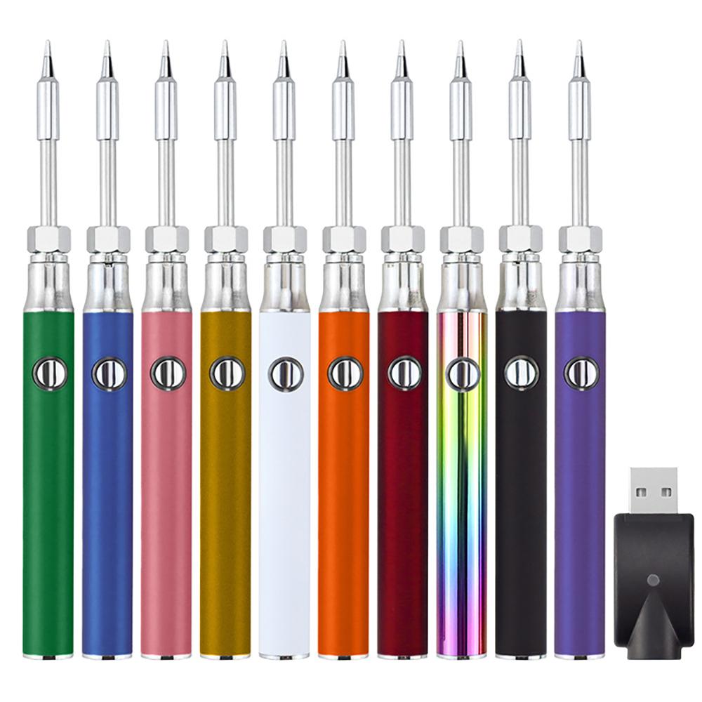 510 Thread Pen Solder Iron 3 Gear Adjustable Voltage 350mAh Mini Soldering Iron Kit Smart Power Pen Welding Tool Kit