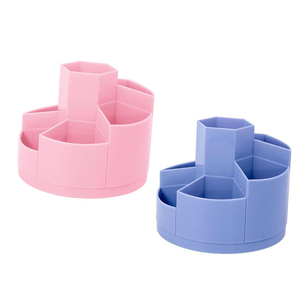 Multi Purpose Pen Holder Dustproof Cosmetic Display Case Organizer 7 Grids Makeup Brush Holder Office Desktop Home