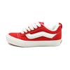 Vans Knu Skool Tessuto, Pelle Scamosciata Divisa Resistente all'Abrasione Scarpe da Skateboard Basse Unisex Rosse VN000D75BOP