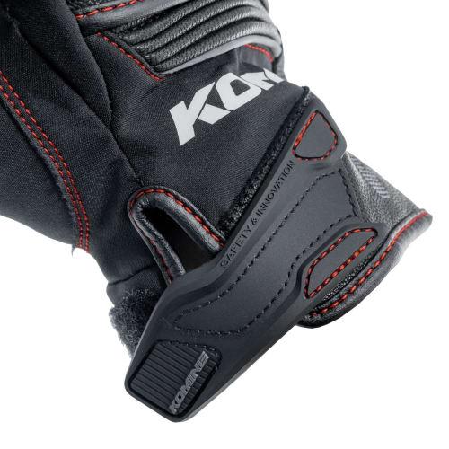 Komine GK-856 High Protect Leather Windproof Gloves for Motorcycles HG Dark Gray 3XL