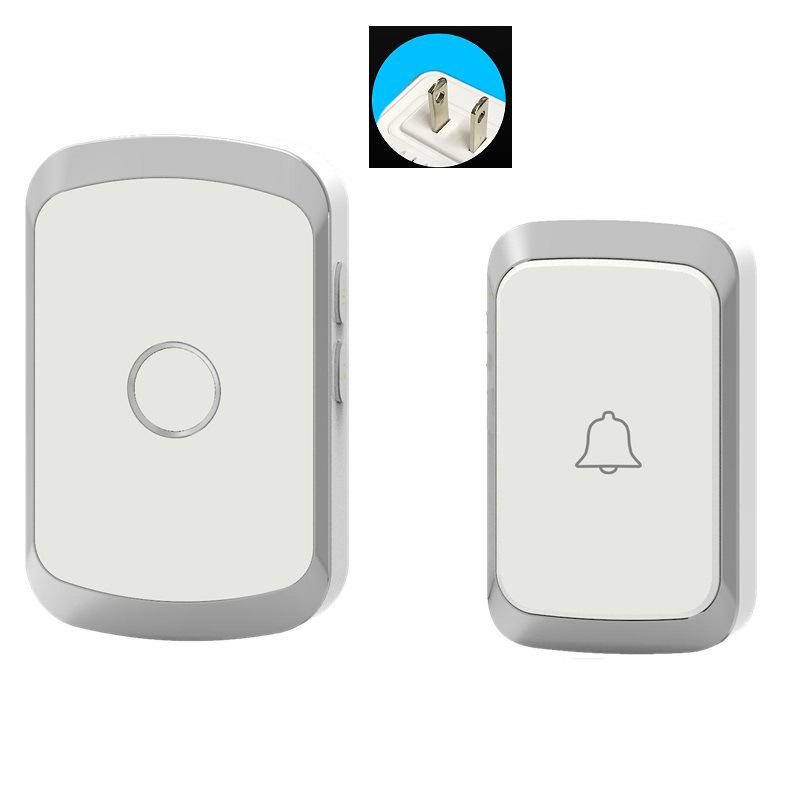 A20 Wireless Doorbell: UK Standard, Long-Range, AC Power, Electronic Music, One-to-One Caller for the Elderly