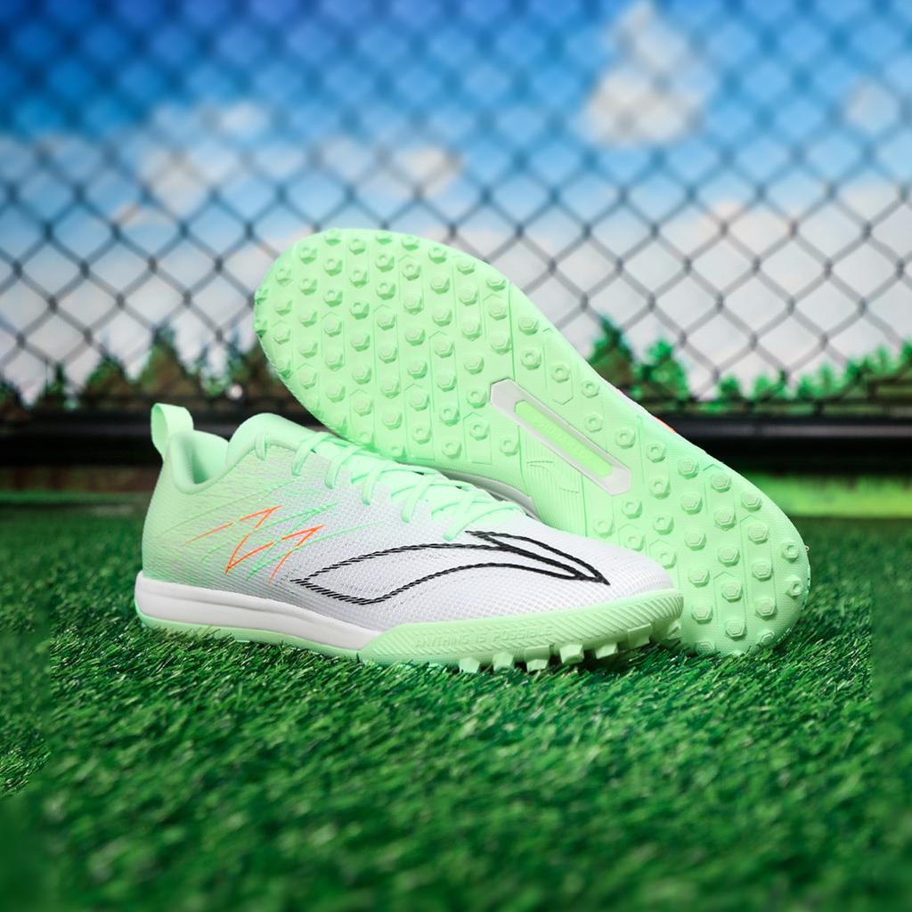 Li Ning Soccer Shoes Unisex Low Top White/Green YSTW0332
