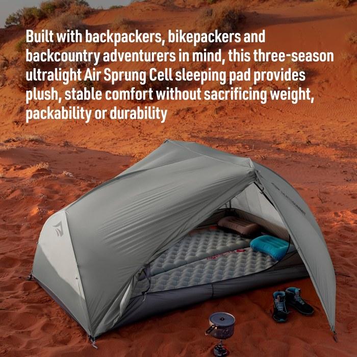 Sea to Summit Ether Light XR Insulated Sleeping Pad, Tapered - Regular (72 x 21.5 x 4 inches) Dark Gray