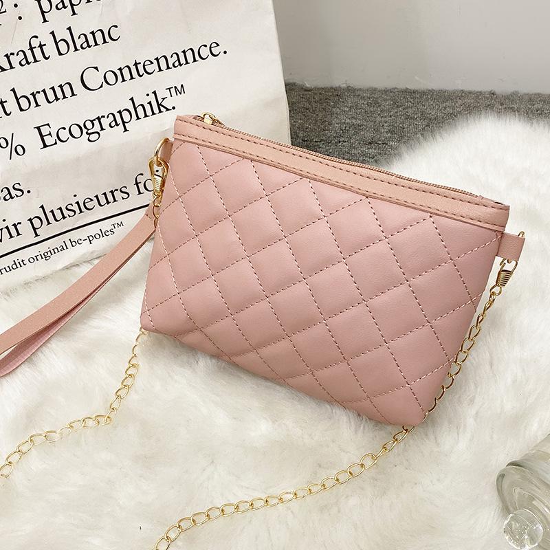 Rhombus chain bag new versatile small bag fashion wallet small square bag embroidered messenger bag