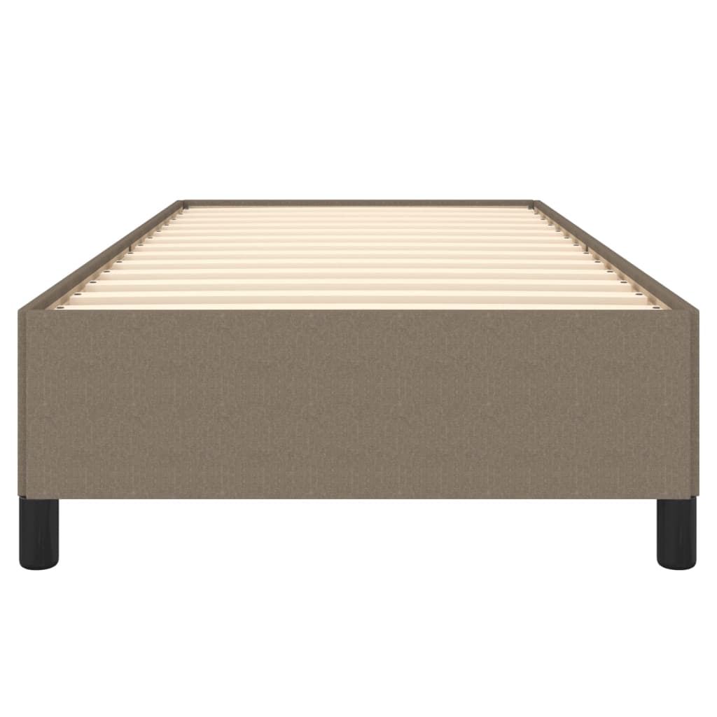 Vidaxl Bed Frame Without Mattress, Taupe, 100X200 Cm, Upholstered