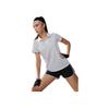 Li-Ning Fitness Series Simple Solid Color Casual Short Sleeve Polo Shirt Women tops White APLU256-1
