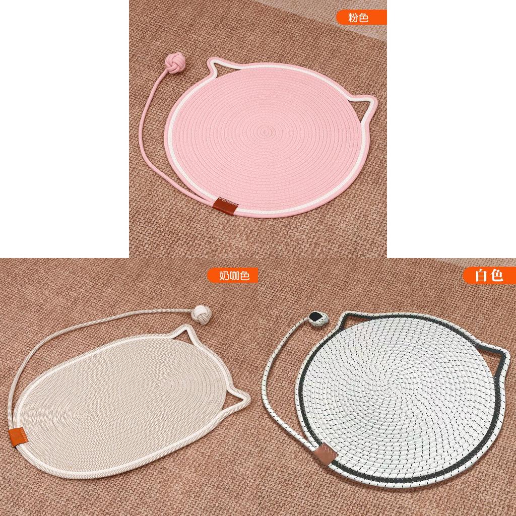 Catnip Fabric Pet Bed With Washable Cotton Rope For Indoor Cats And Small Pets