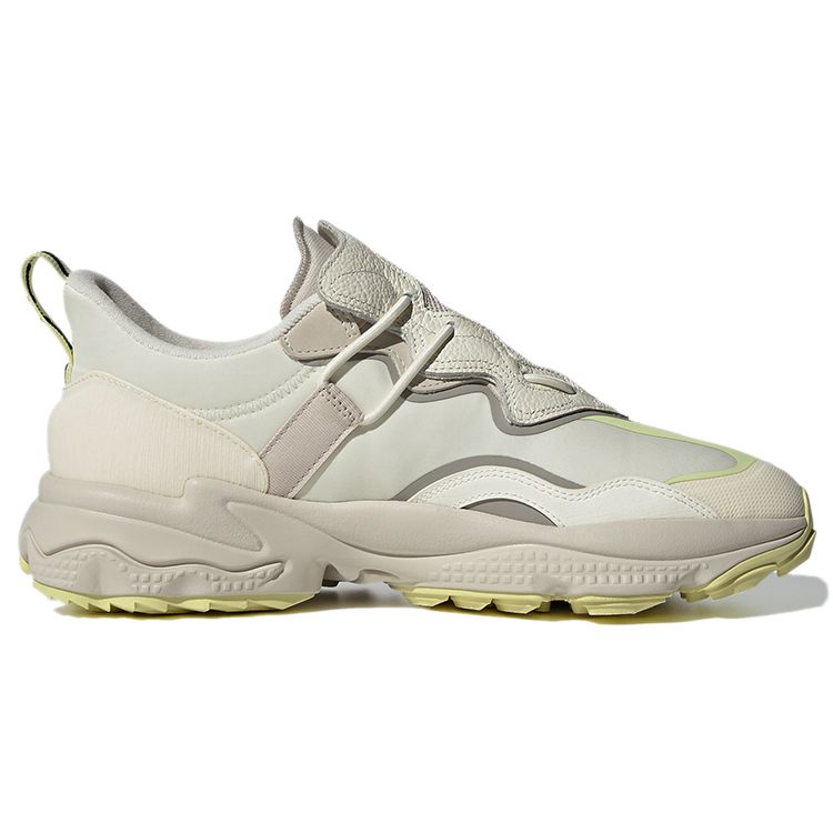 Adidas Originals Ozweego Flipshield Fabric TPU Comfortable Versatile Breathable Low-Top Lifestyle Casual Shoes Unisex Sneaker Off-White FX6047