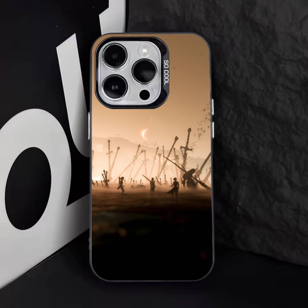 C-Clair Obscur Expedition 33 Phone Case For iPhone 16,15,14,13,12,11,8,7,Pro,Max,Plus,Mini,XS,SE Anti Fall Black Matte Hard