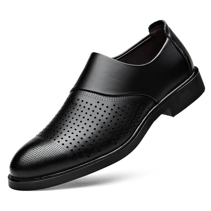 Fashion High Quality Casual Leather Shoes for Men Wedding Outdoor Business Casual Office Work Shoes Classic Breathable Walking Shoes
