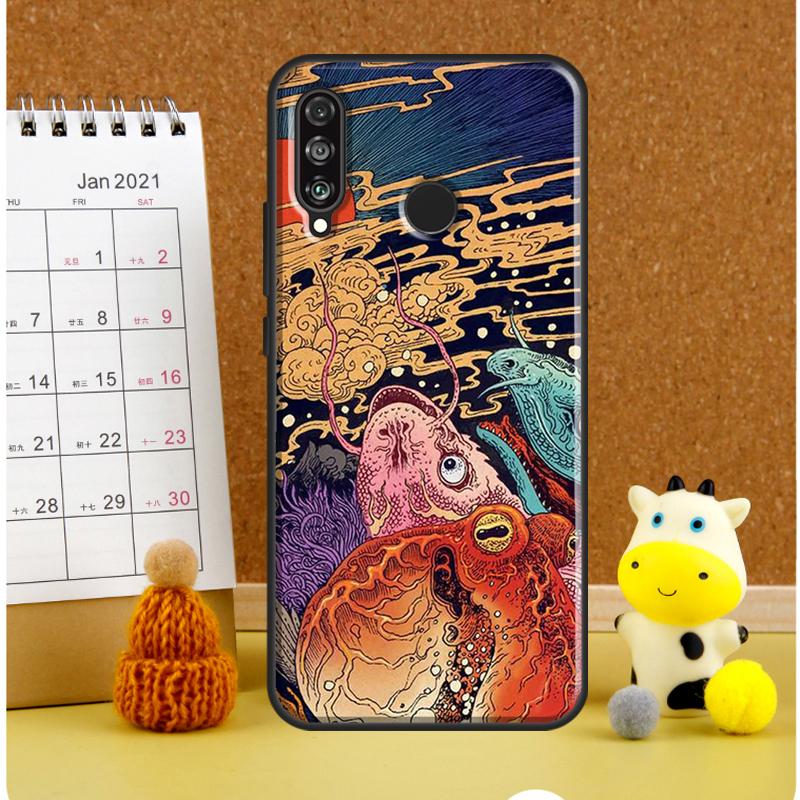 

Японский стиль Арт Япония Для Huawei Nova Y61 Y60 Y70 Y72 Y73 Y90 Y91 12i 11i 3i 7i 8i 9 10 SE P20 P40 P30 Lite Чехол Huawei P60 Pro