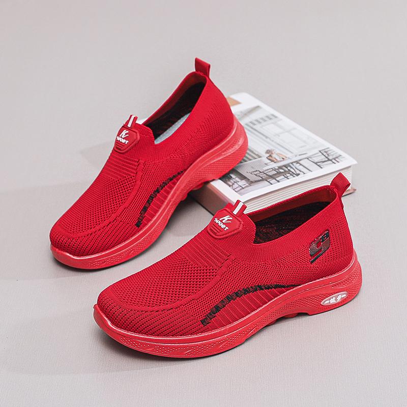 Fashion Sale Shoes Women's Summer Sneakers Leisure Sneaker Daily Commuting Shoes Flat Bottom Comfortable Slip On Sock Solid Color Women