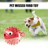 Dog Toy Tumbler Leaky Food Ball Interactive Washable Cartoon Fish Shape Teeth Cleaning Pet