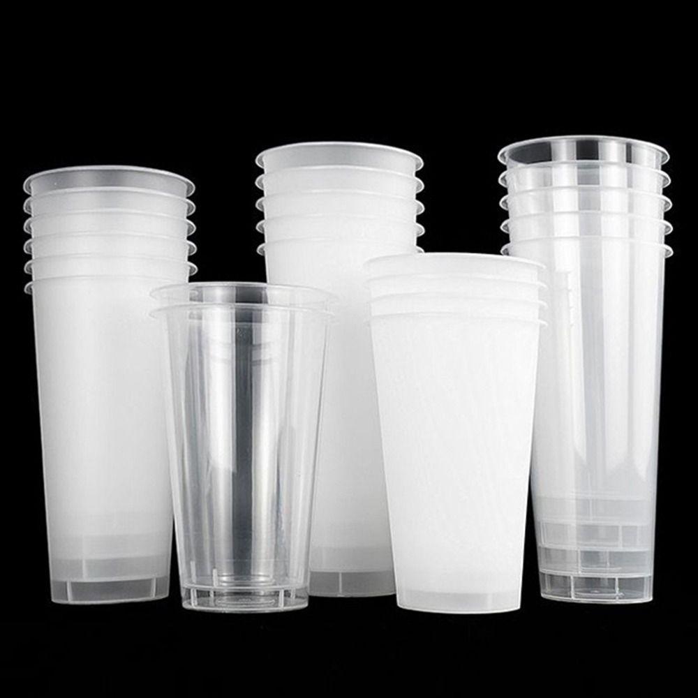 High Quality 90mm Cup And Lids Plastic Transparent Disposable Cup Milktea Cup