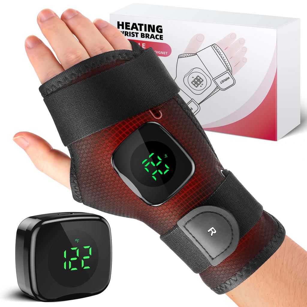 Heating Wrist Brace Electrically Heated Hand Warming Device Wrist Support & Protection Guard 3 Heat Gloves Relieve Discomfort