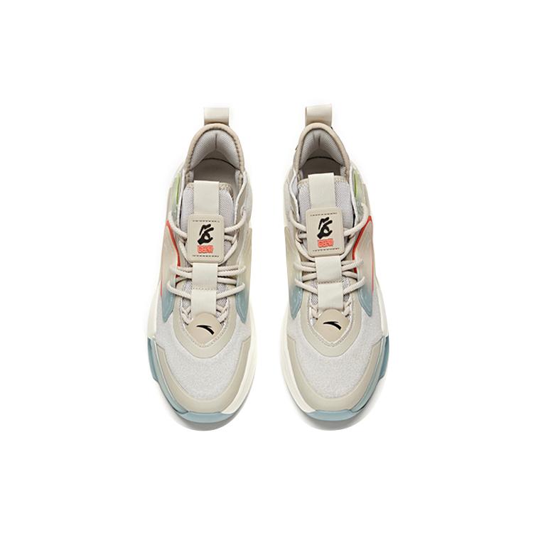 Anta Life Collection Textile, Synthetic Leather Slip Resistant Cushioning Abrasion Resistant Low top Skateboard Shoes 112118086-2