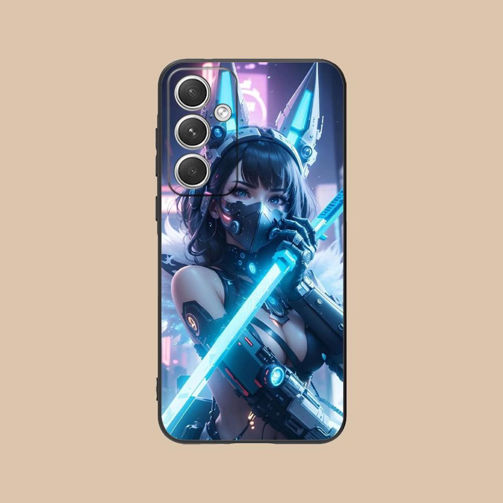 Anime Girl Mobile Phone Case for Samsung Galaxy S26 S25 S24 S23 S22 S21 S20 Note20 Plus FE Ultra Colorful Cover Luxury