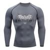Y2K Compression Shirt Men Fitness Gym Skeleton Sport Running T-Shirt Rashgard Tops Tee Quick Dry Short Sleeve T-Shirt For Men