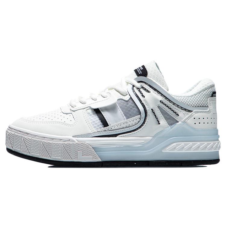 

новые LiNing Dawn Light Morning Glow с покрытием, противоскользящие и износостойкие низкие кеды для скейтборда женские бело-голубые 36