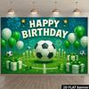 2D flat surface 1-piece hot-blooded football birthday background cloth party supplies suitable for indoor and outdoor use