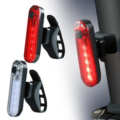 Fanale posteriore per bici Fanali posteriori luminosi a LED rossi ricaricabili tramite USB Si adattano a qualsiasi bicicletta/casco Facile da installare per la sicurezza in bicicletta