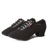 Fashion Women Latin Dance Shoes Teacher Shoes Middle Heel Jazz Square Dance Shoes Latin Dance
