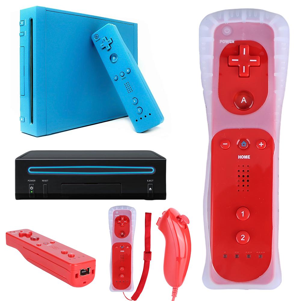 Controler de telecomandă fără fir 2 în 1 încorporat în mișcare Plus telecomandă Joystick Gamepad de înlocuire pentru consola Wii Wii U