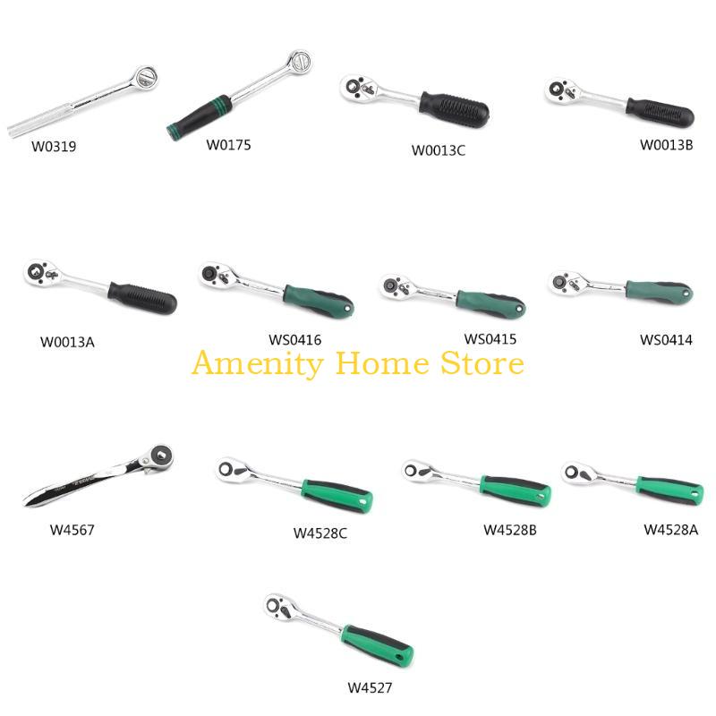 F26C Mini Ratchet Wrench Screwdriver 72 Teeth Socket Batch Head Quick Ratchet Spanner