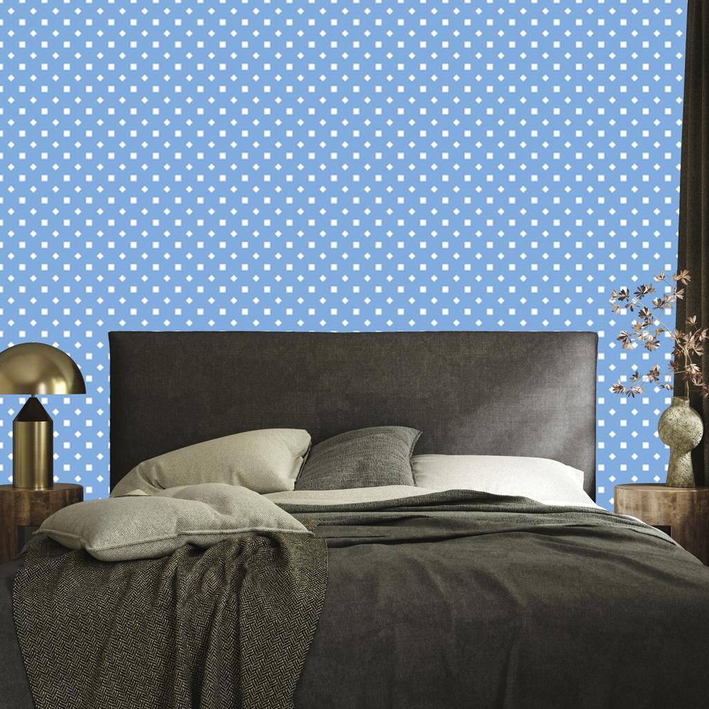 Dots Wallpaper, Azure Top, Azure Bottom for Living Room and Bedroom 50x1000