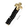 Elegant Coiled Elastic Hair Scrunchies for Girls and Ladies Gift Coiled Hair Ties Telephone Cord Metal Heart