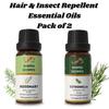 Ananta Hair & Insect Essential Oil Combo – Rosemary & Citronella Aroma Oils (10 Ml X 2)