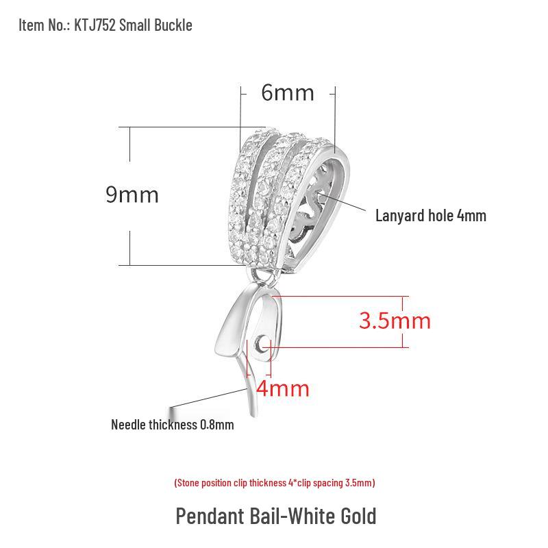 

S925 Sterling Silver Amber Jade Buckle Pendant