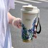 Insulated Travel Mug With Straw For Office And Outdoors 500ml Stainless Steel Durable Gift For Men Women