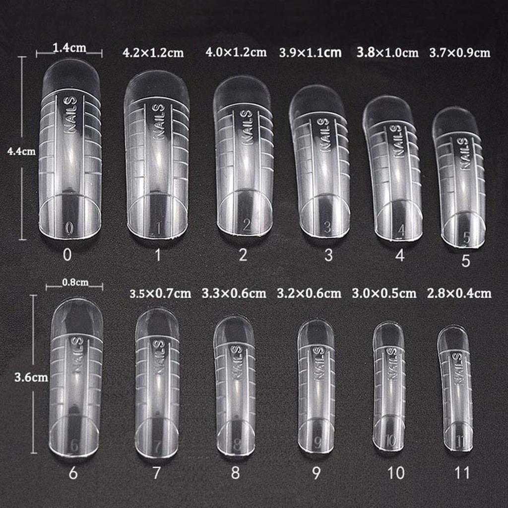 Nagelkleber Nagelverlängerung + 48 Stück Schnellaufbau-Formspitzen Gel-Aufbau-Set Schnelltrocknende Nagelkunstwerkzeuge
