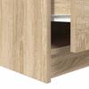 Coffee Table with Drawers Sonoma Oak 100x100x40 Cm