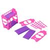 11.5x14cm Mini Plastik Puppenhaus Etagenbetten Kinder Geschenk Spielzeug Zubehör für Mädchen