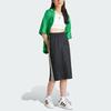 Adidas Originals 3-Stripes Color-Block Elastic Waist Sporty Casual Long Skirt Women Bottoms Black IR6101
