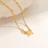 1Pcs New Titanium Steel Chain Necklace 45cm Non-fading Clavicle Chain All-match M-shaped Women's Simple Necklace