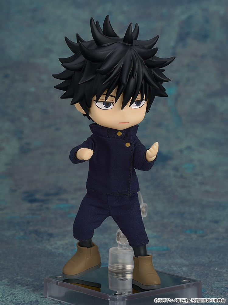 GOOD SMILE COMPANY Nendoroid Doll Jujutsu Kaisen Megumi Fushiguro and Plastic Painted Movable Figure Non-Scale Cloth, Magnet,