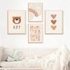 Nursery Wall Pictures Love Canvas Painting Sun Rainbow Prints Alpaca Bear Posters And Prints Nordic Paintings Kids Room Decor