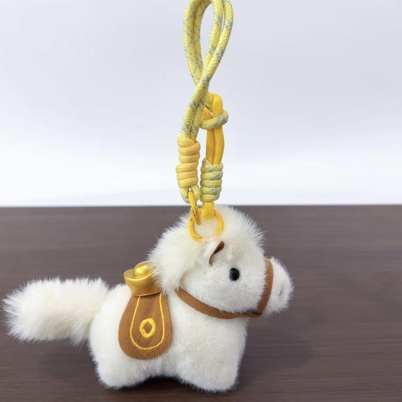 soon Plush pendant toy doll keychain horse mascot doll pony pendant