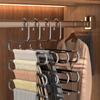 Multi-Layer Non-Slip Telescopic Stainless Steel Pants Hanger