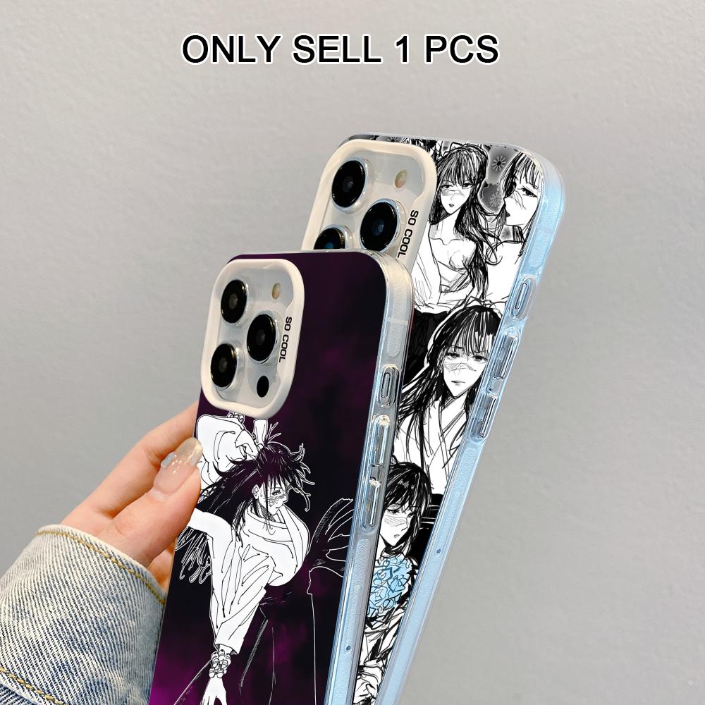 JJK Utahime Iori White Translucent Mobile Phone Case for iPhone 17 16 15 14 13 12 11 X XR XS Air Pro Max Plus Colorful Cover