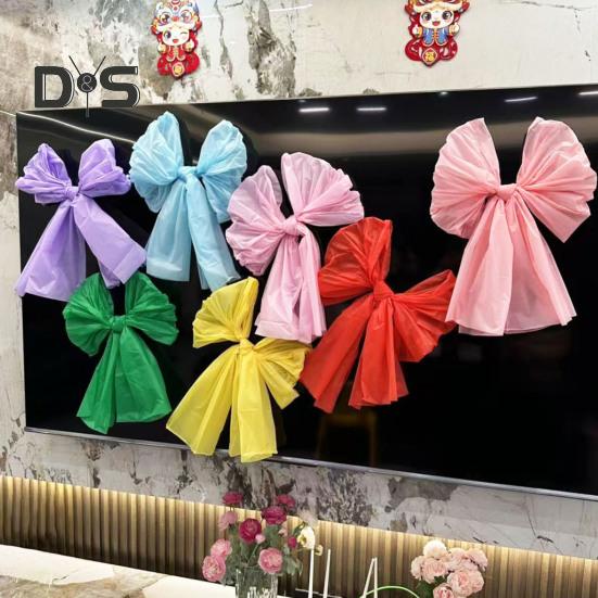 5Pcs 24" Large Bow Plastic Decorative Bow for Gift Wrapping Anniversary Wedding Birthday Party Decoration
