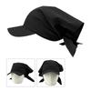 Travel Gathering Self Tie Turban Hat Outdoor Sports Camping Baseball Caps Woman Man Adjustable Head Size Cycling Hat  Black